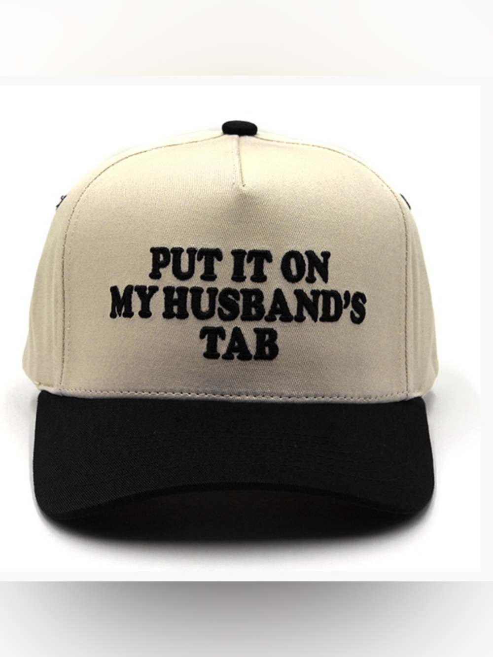 Put It On My Husband’s Tab Trucker Hat